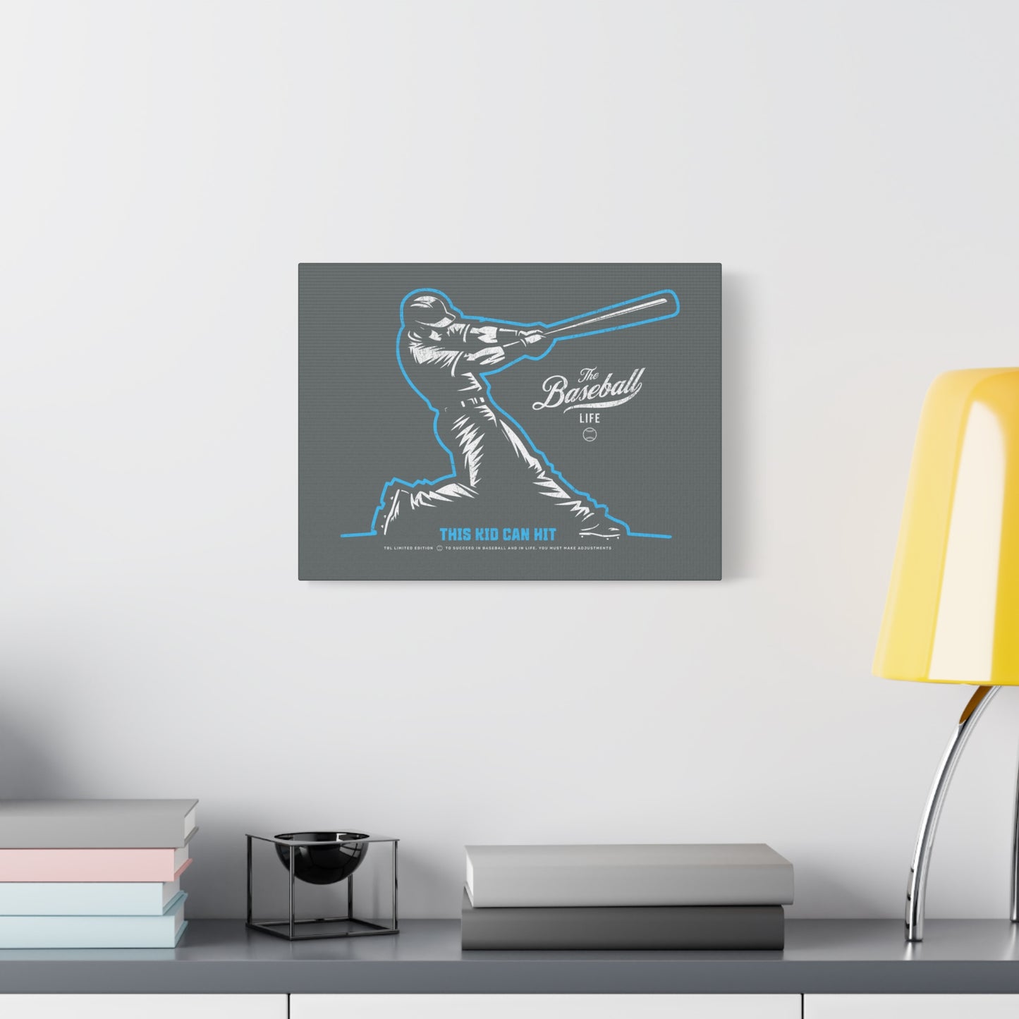 This Kid Can Hit Wall Art Canvas_Dark Gray