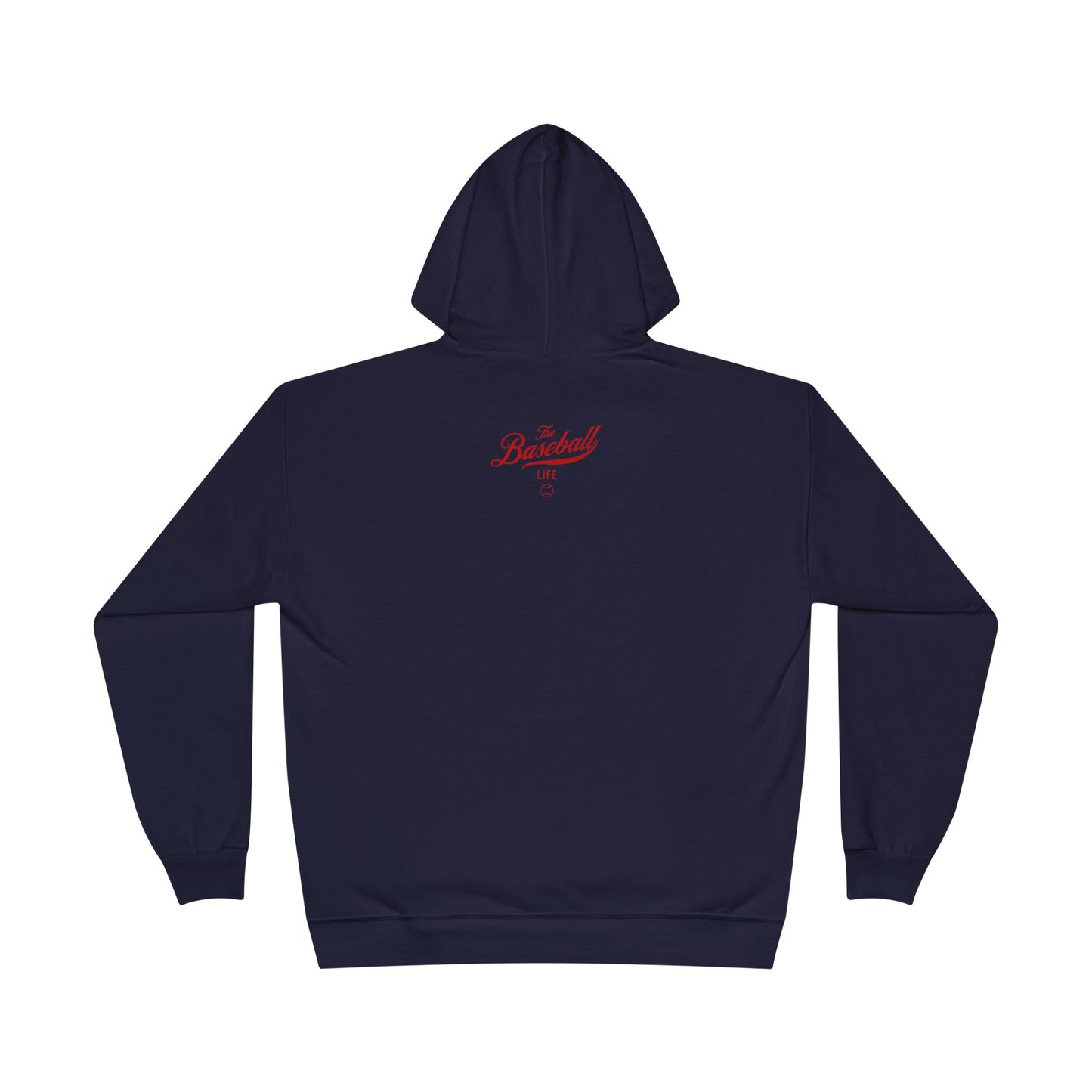 The Baseball Life Hoodie w/Grommets_Red Print