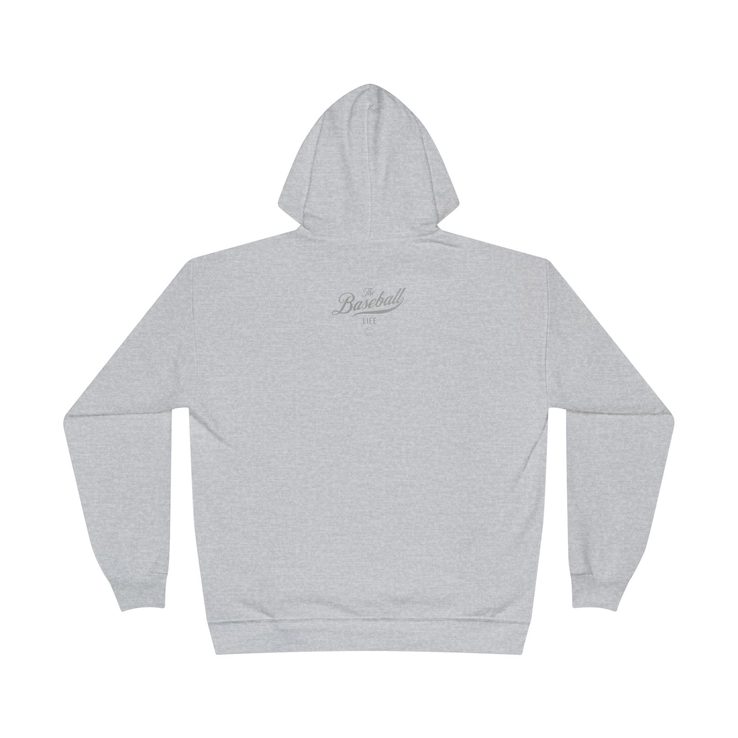 The Baseball Life Hoodie w/Grommets_Silver Gray Print