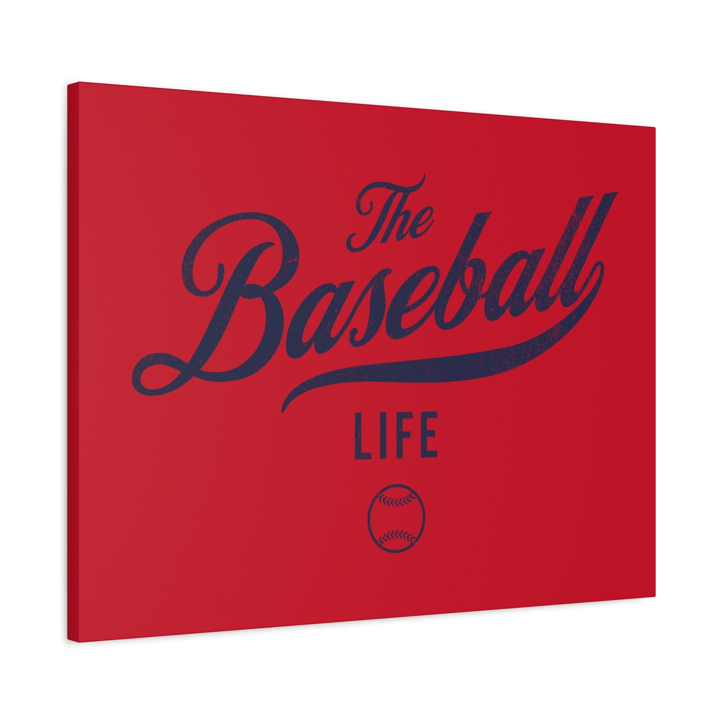 Wall Art Canvas_Red w Navy