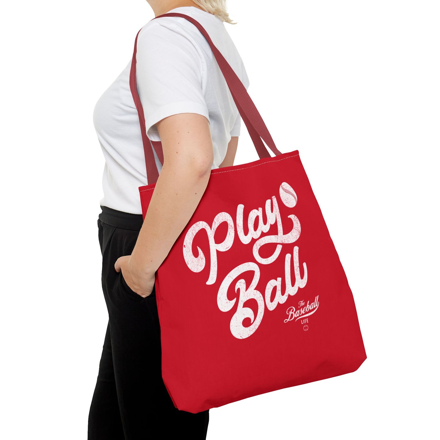 Play Ball Script Tote Bag