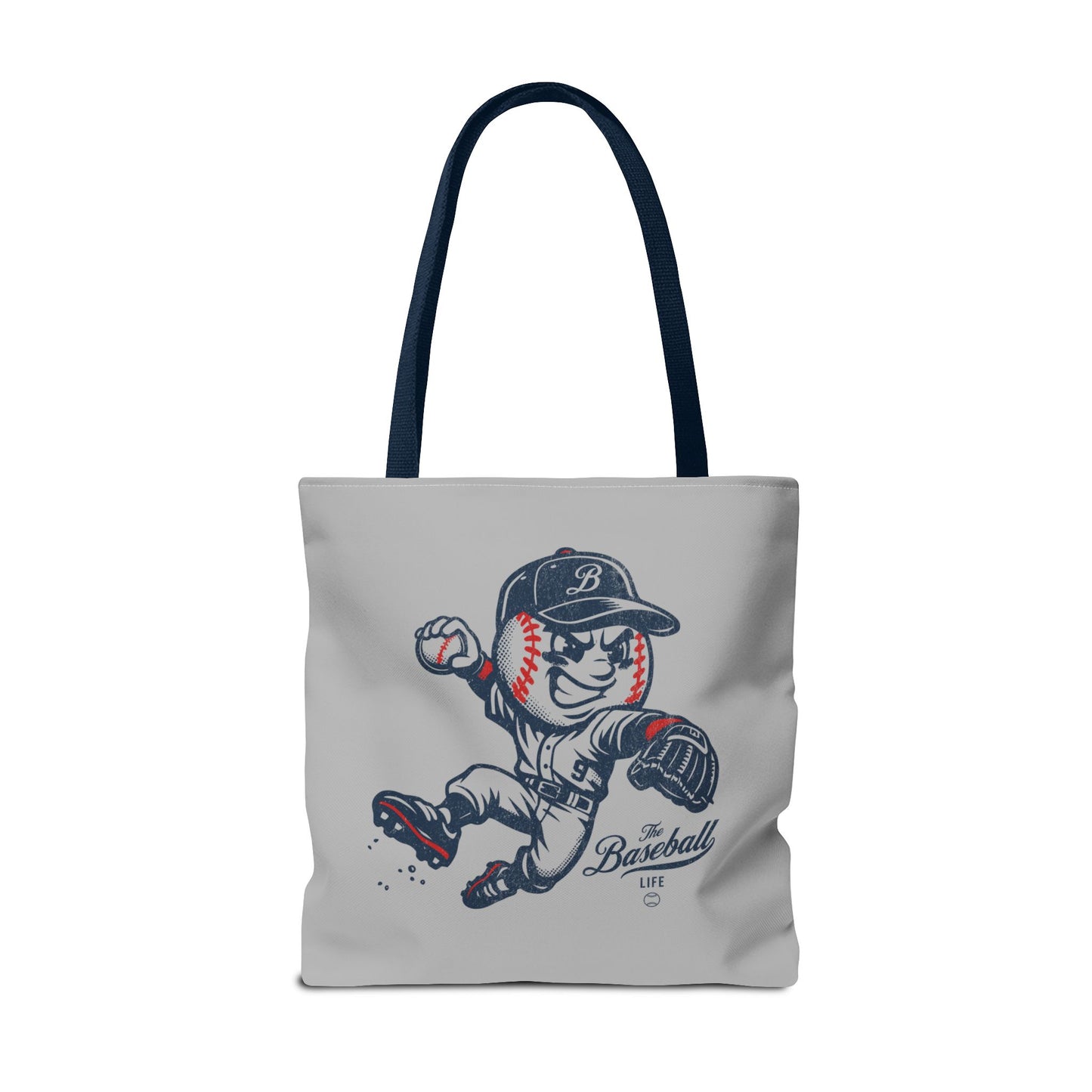 Mr. Baseball Mascot Leaping Throw Tote