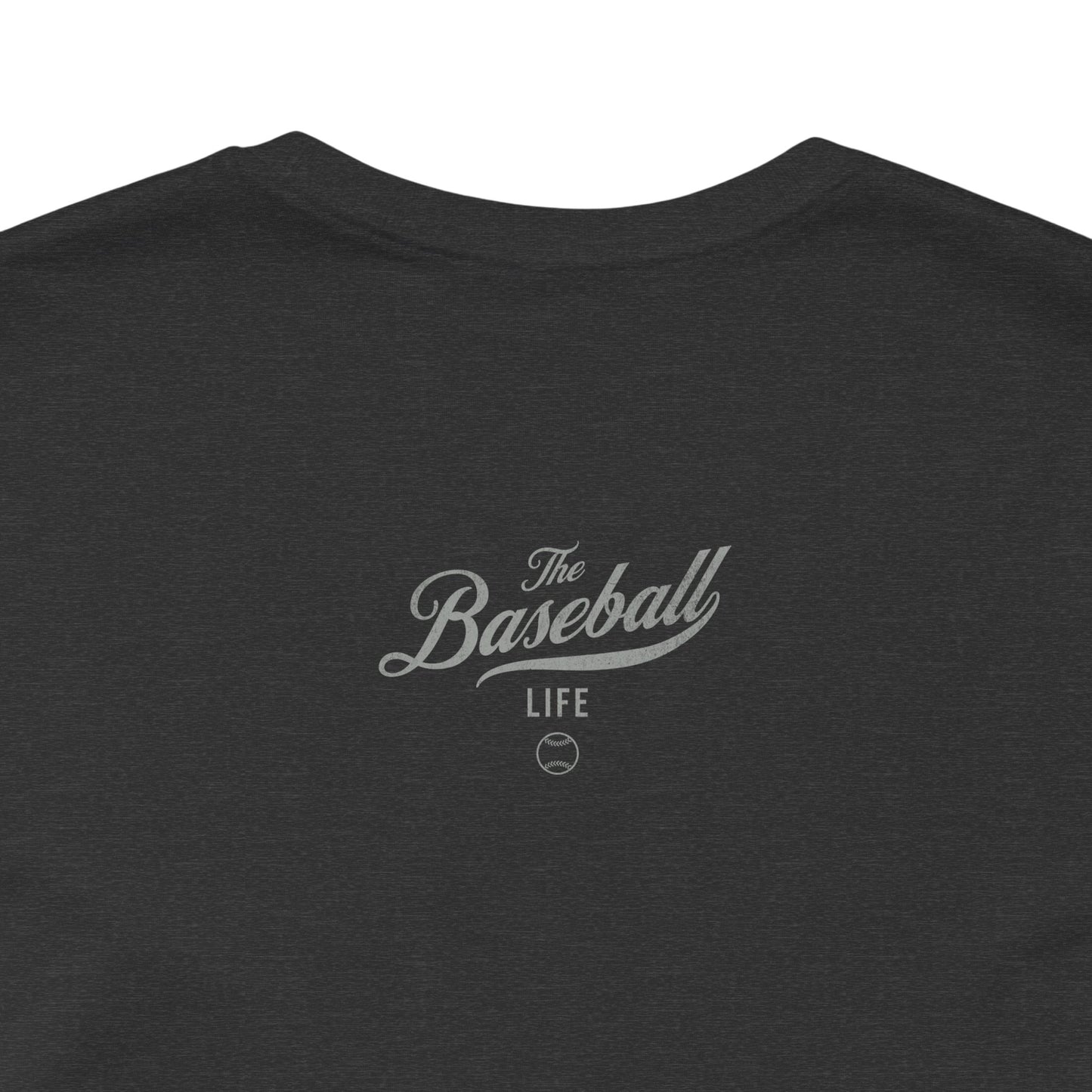 The Baseball Life Classic Script T-Shirt_Silver Gray Print