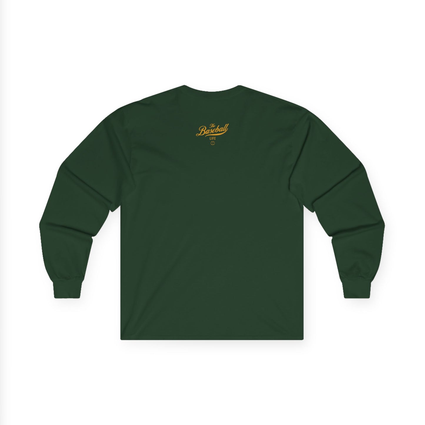 The Baseball Life Long Sleeve T-Shirt_Yellow Gold Print