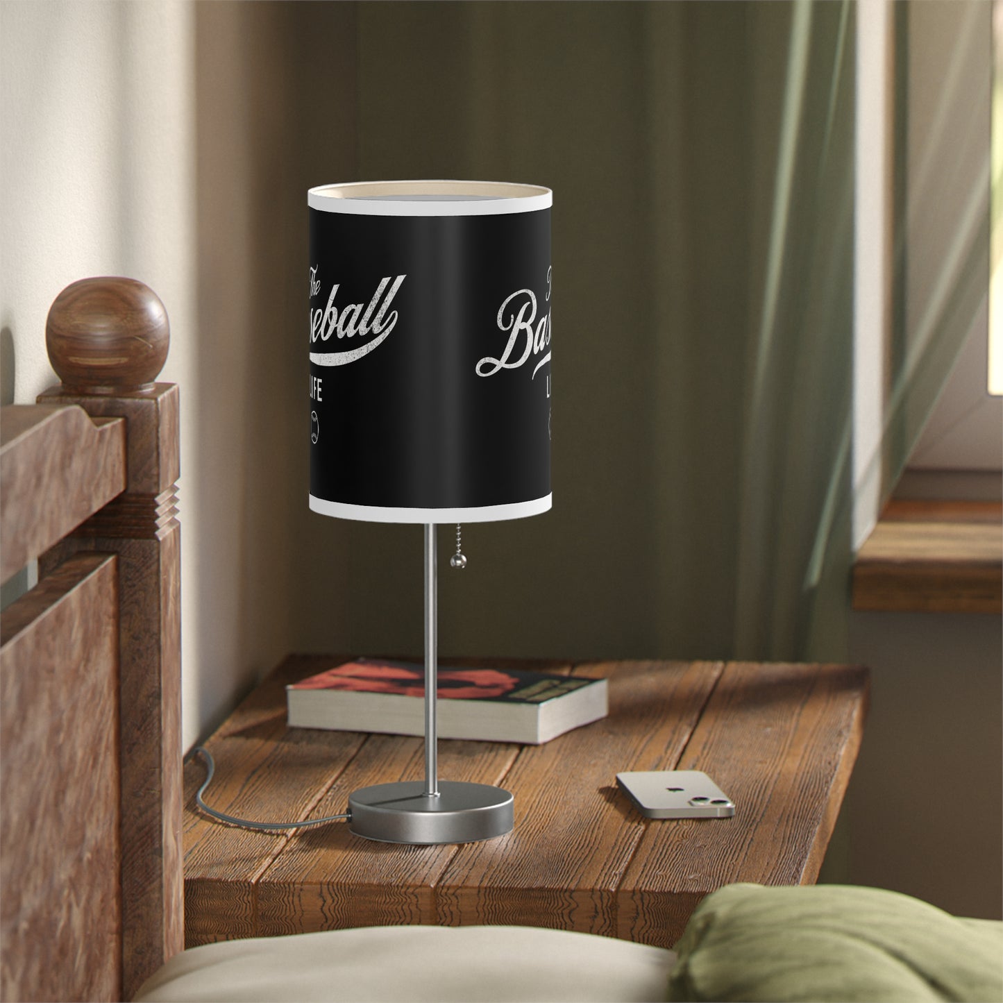 Table Lamp_Black w White Print