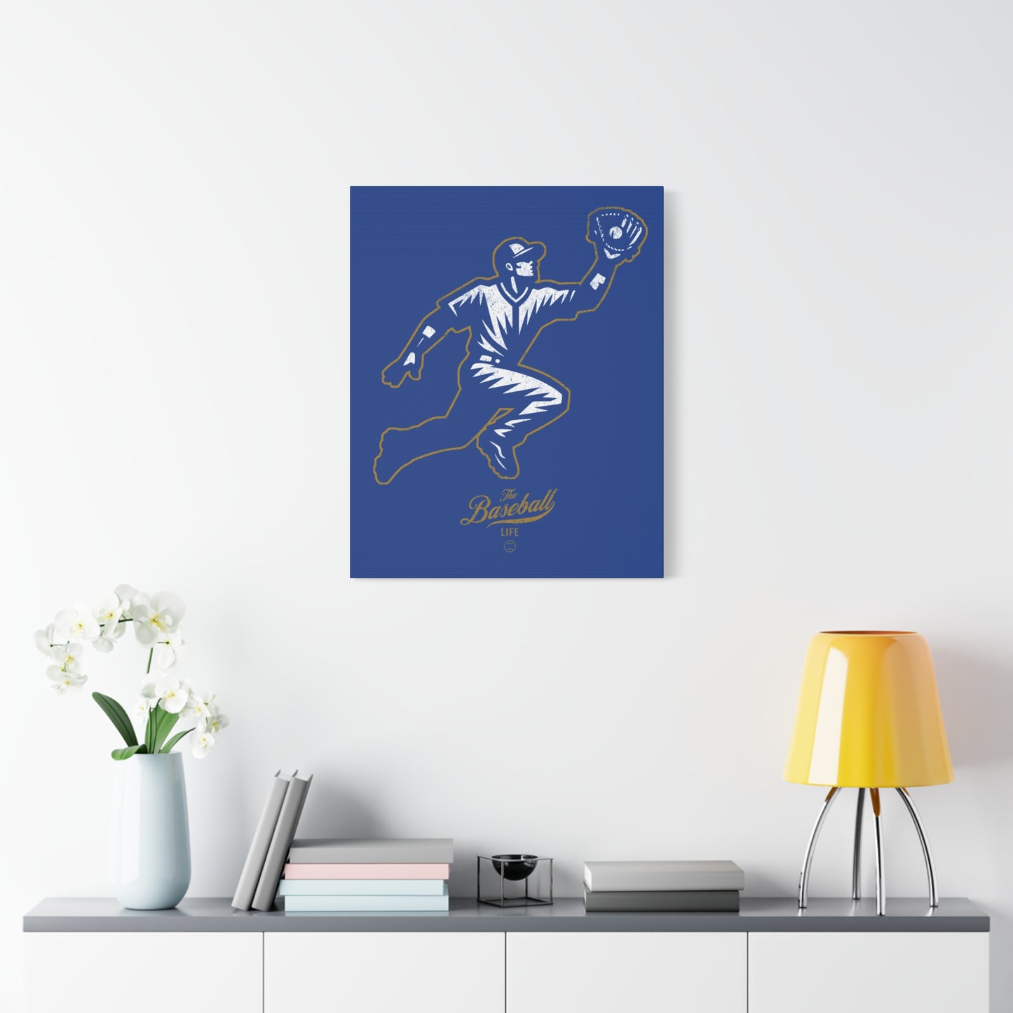 Player Icon Wall Art Canvas_Royal Blue
