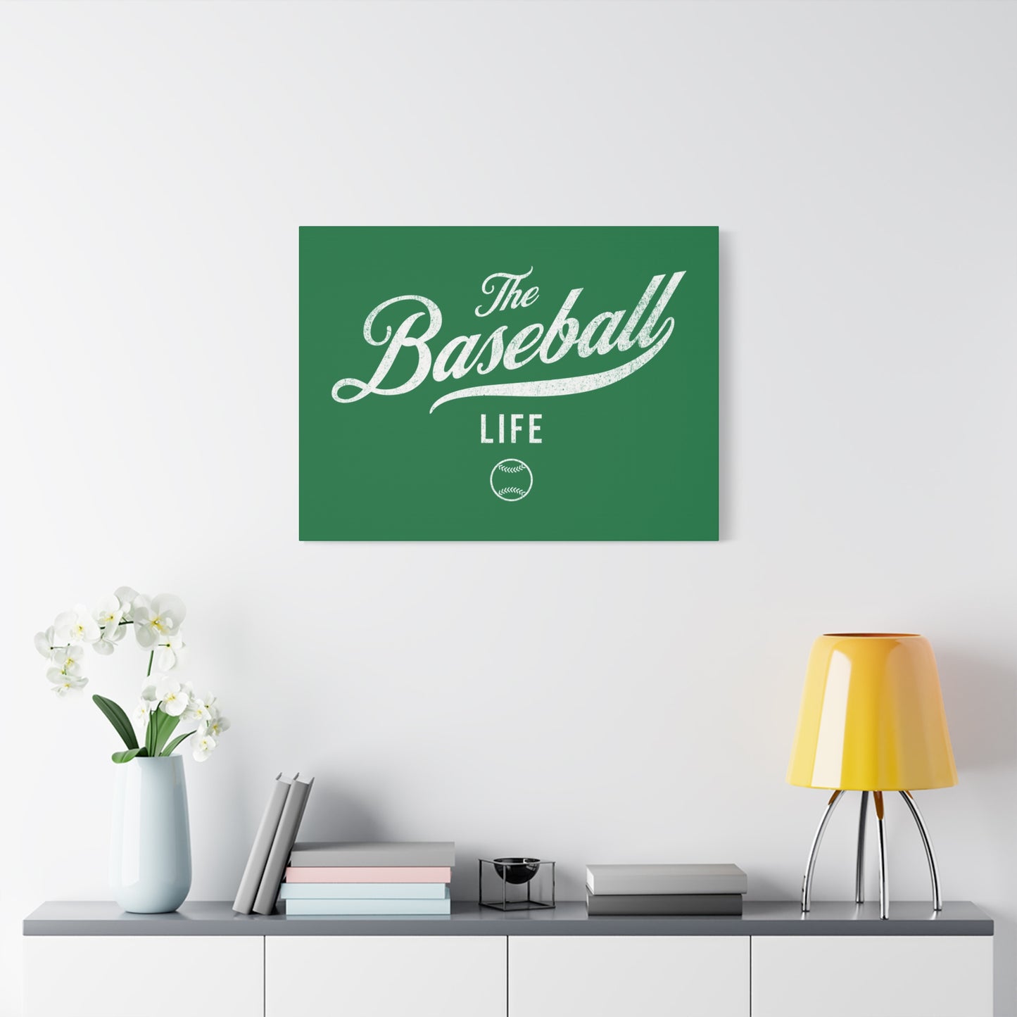 Wall Art Canvas_Green w White
