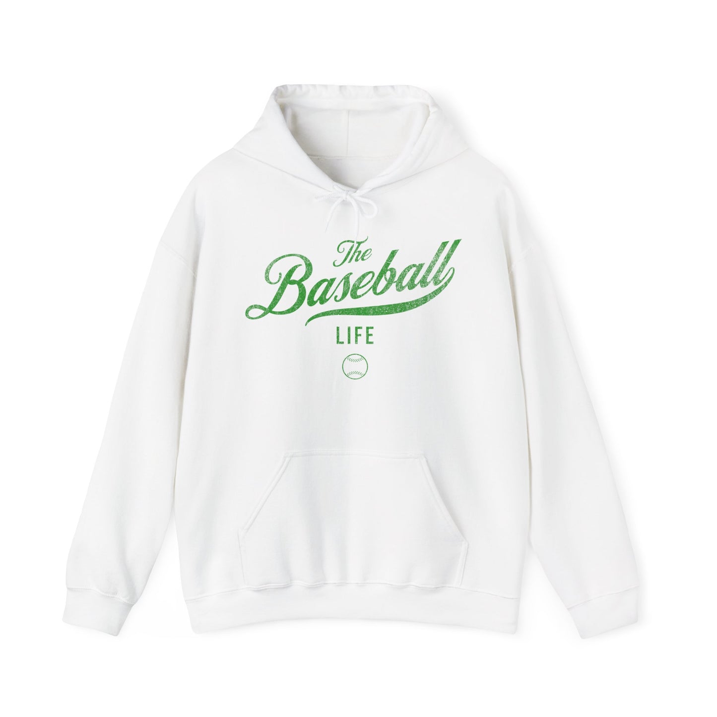 The Baseball Life Hoodie_Green Print