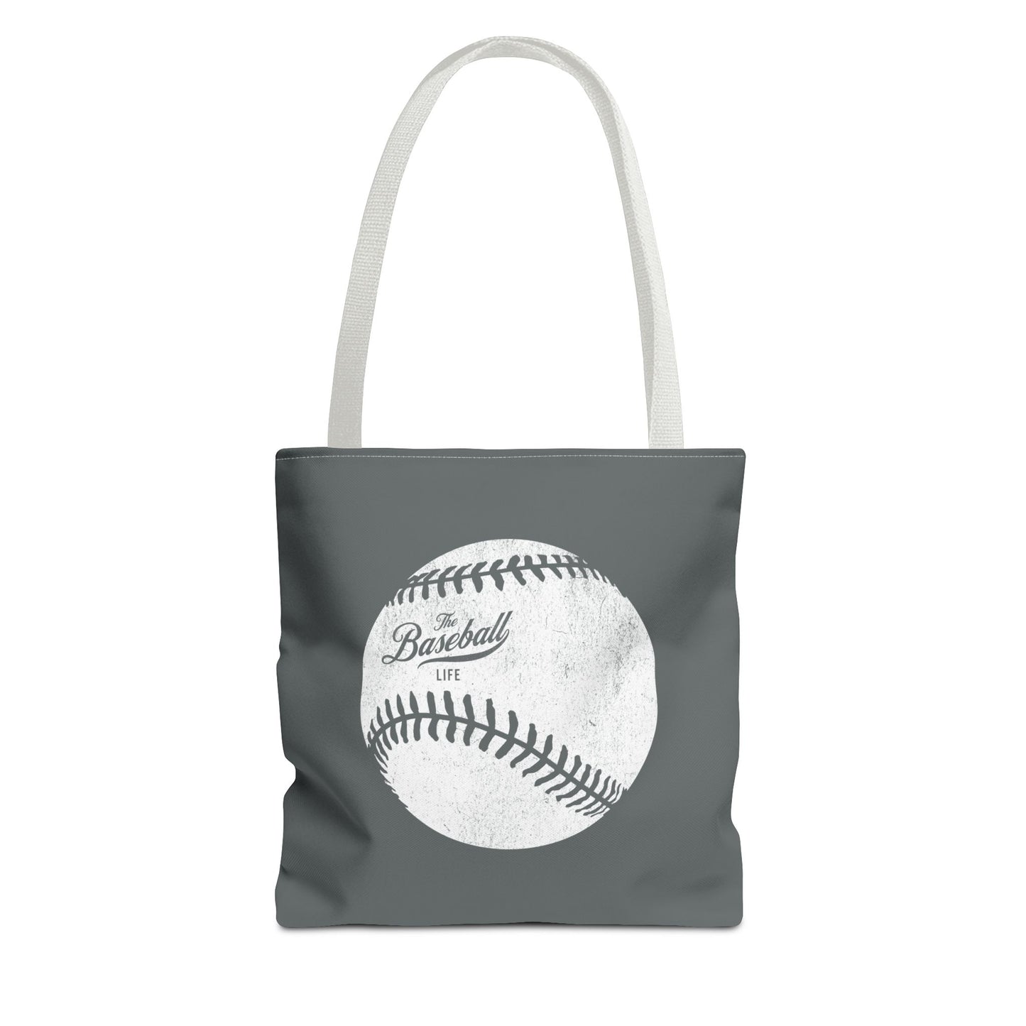 Weathered Baseball Tote Bag_Dark Gray