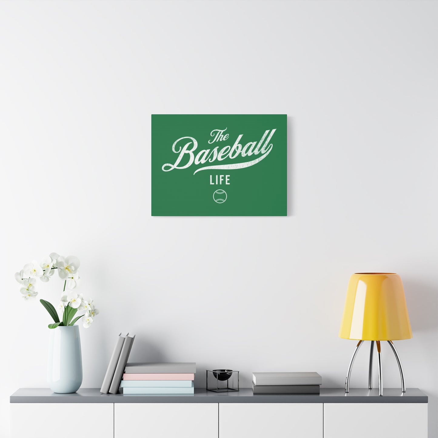 Wall Art Canvas_Green w White