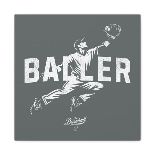 Baller Wall Art Canvas_Dark Gray