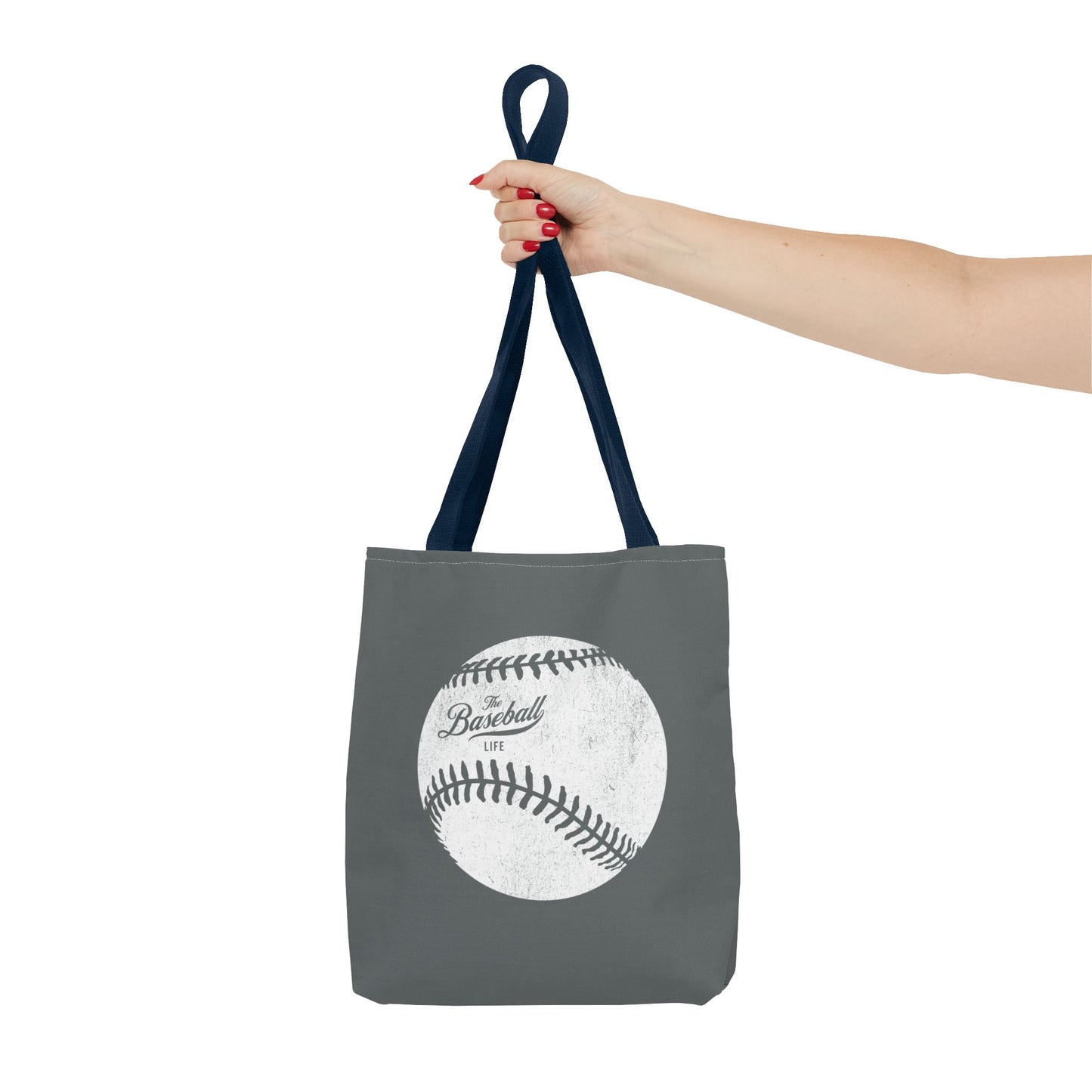 Weathered Baseball Tote Bag_Dark Gray