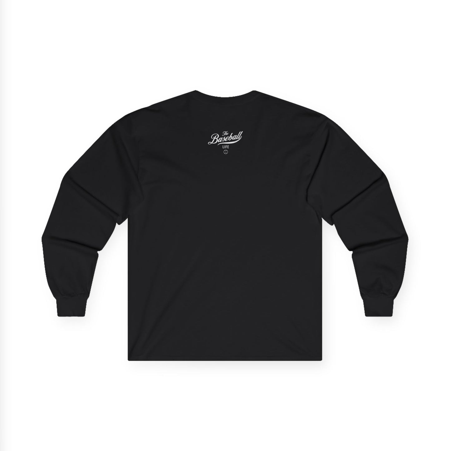 The Baseball Life Long Sleeve T-Shirt_White Print