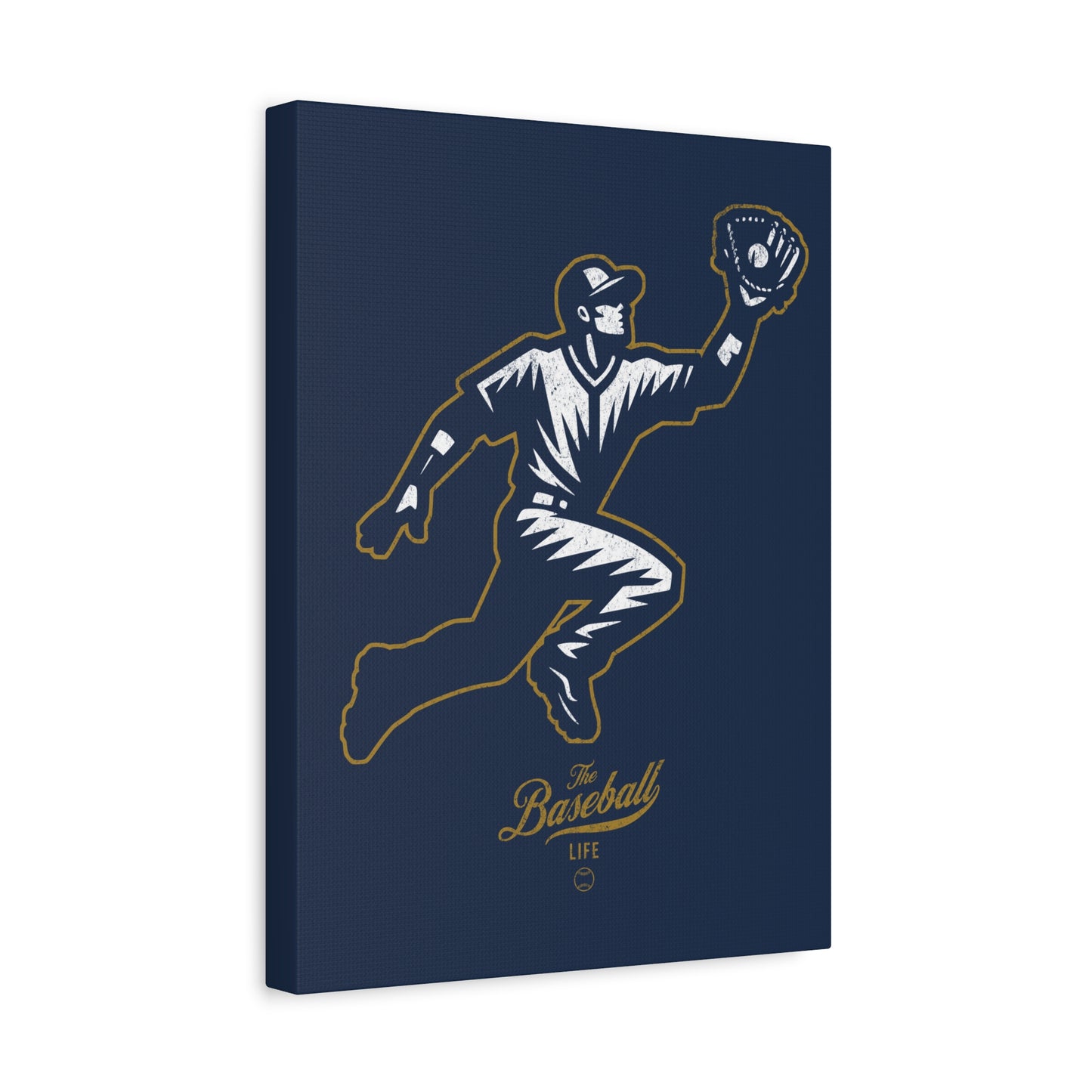Player Icon Wall Art Canvas_Navy