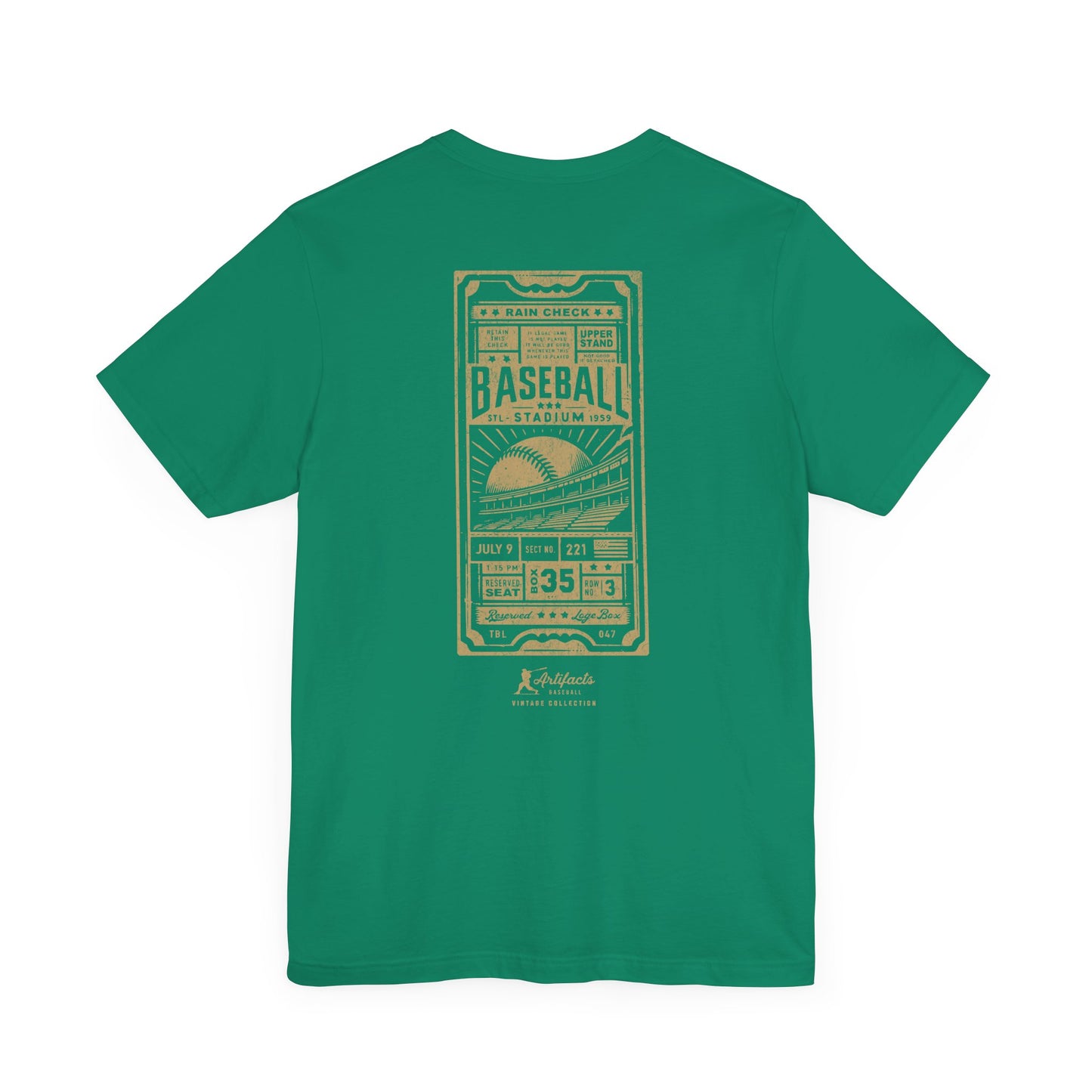 Box Seat Ticket_Artifacts Baseball Collection T-Shirt