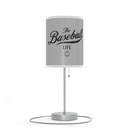 Table Lamp_Silver Gray w Black Print