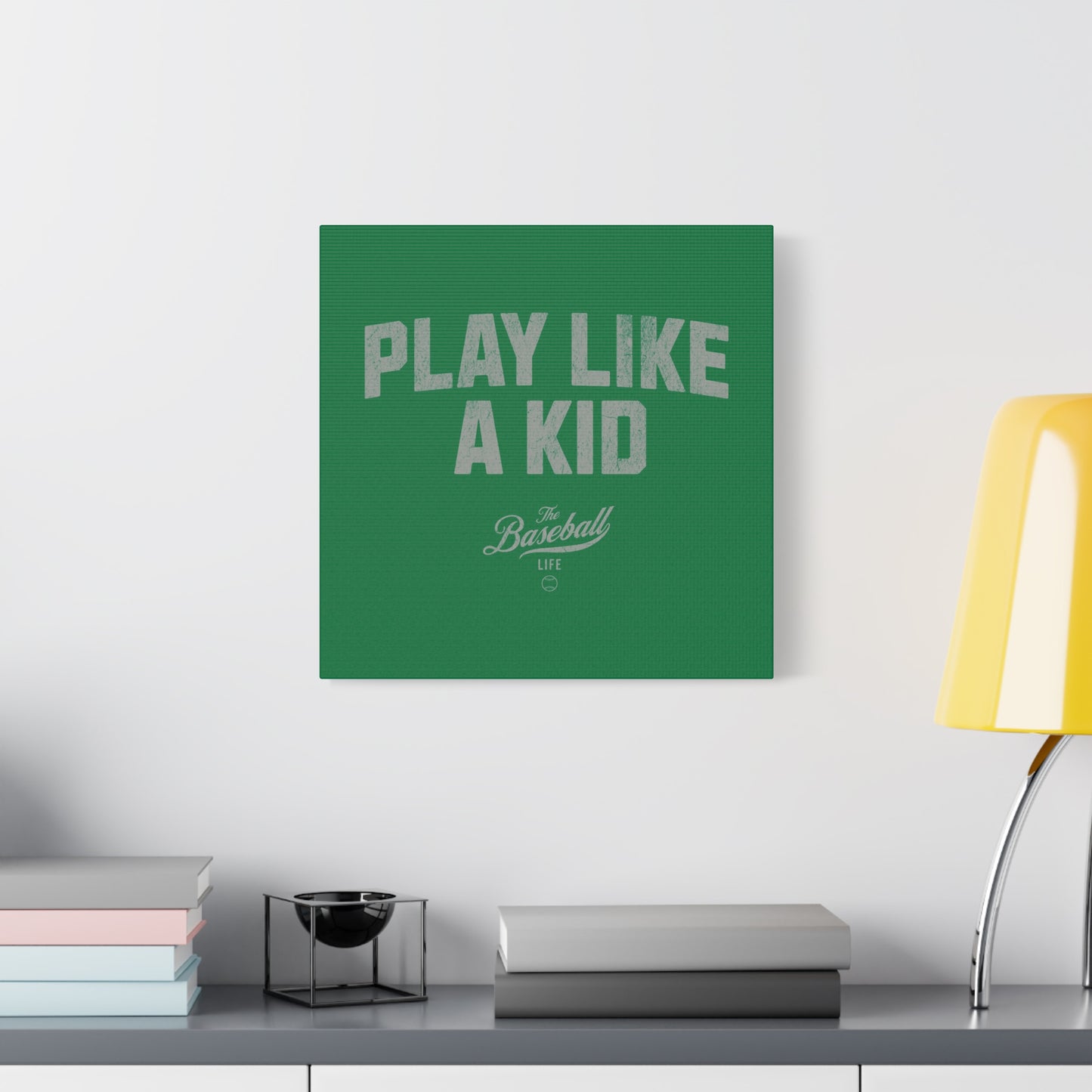 Play Like A Kid Wall Art Canvas_Green