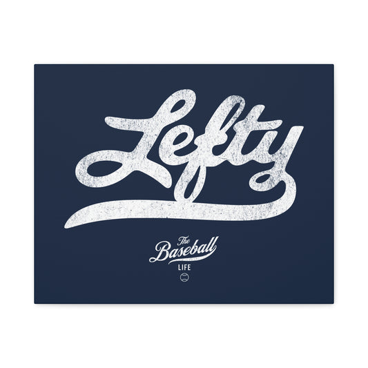 Lefty Wall Art Canvas_Navy