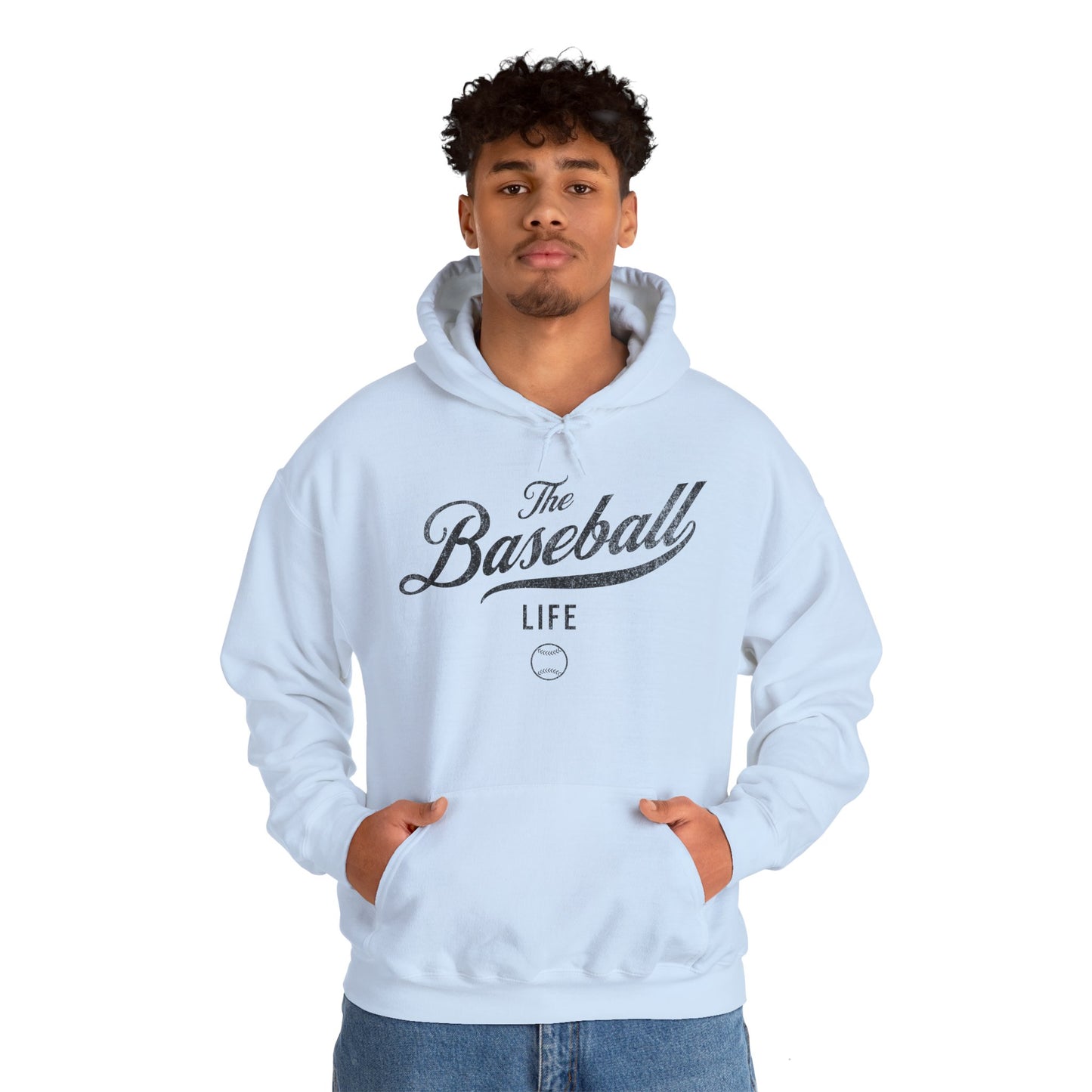 The Baseball Life Hoodie_Black Print