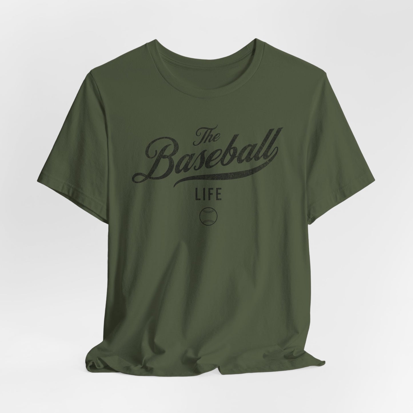 The Baseball Life Classic Script T-Shirt_Black Print