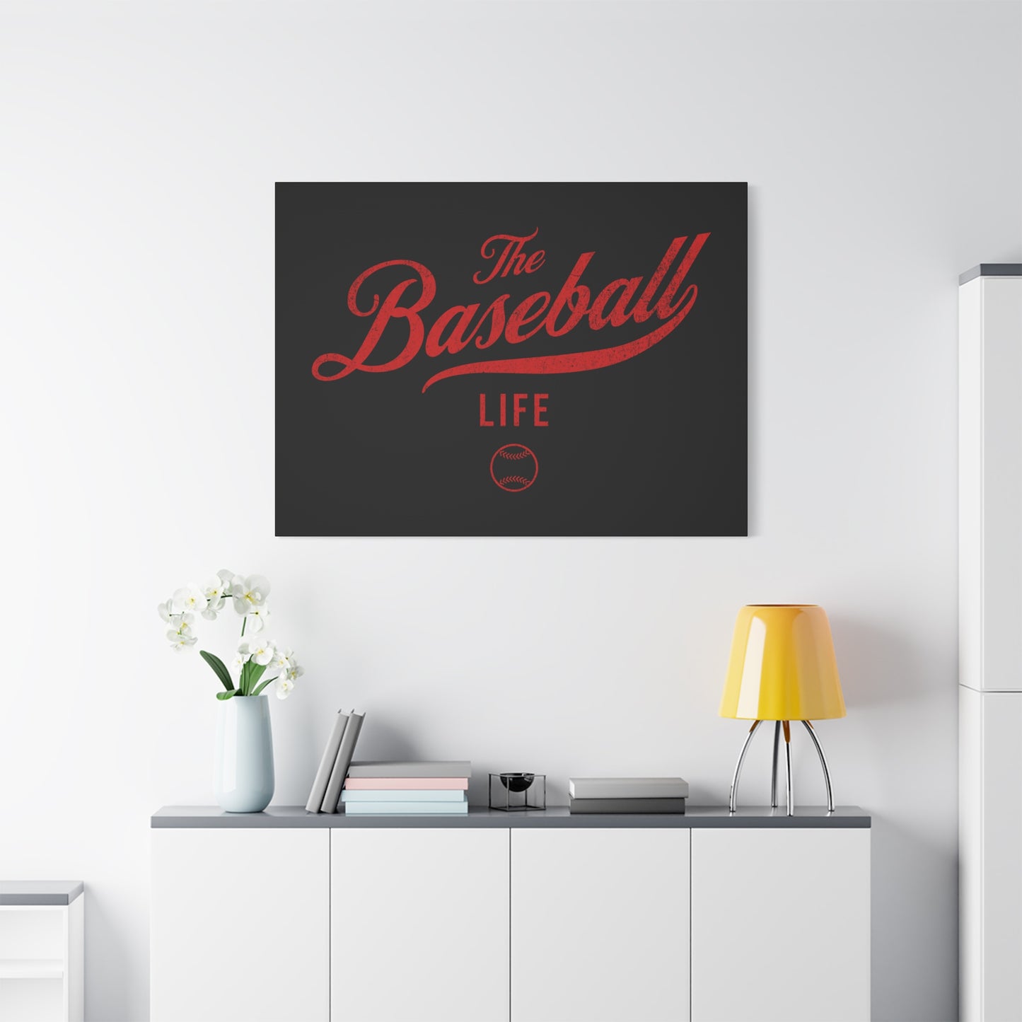 Wall Art Canvas_Black w Red