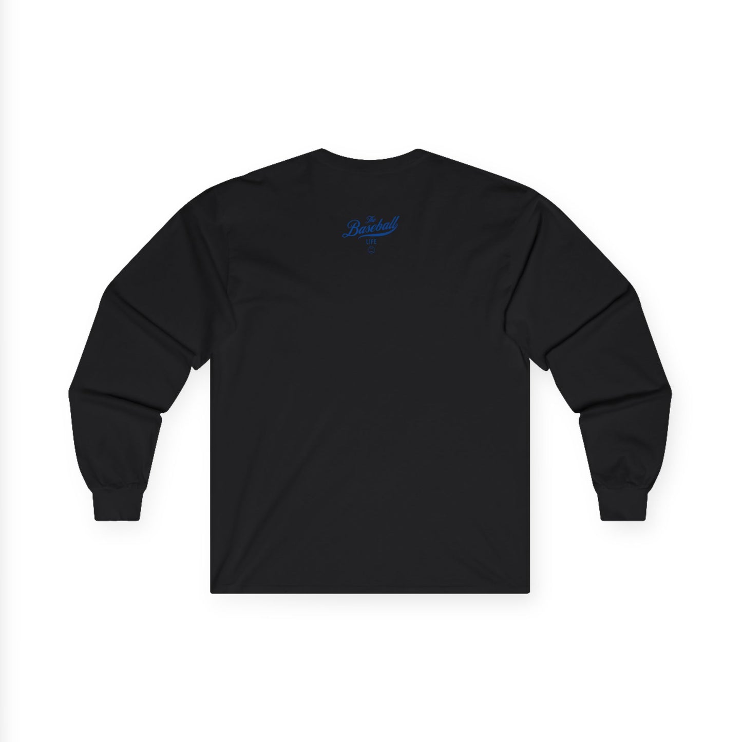 The Baseball Life Long Sleeve T-Shirt_Royal Blue Print