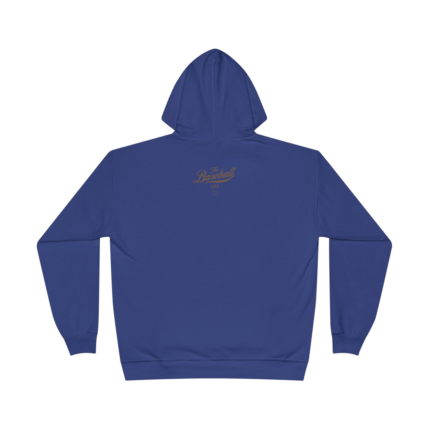 The Baseball Life Hoodie w/Grommets_Old Gold Print
