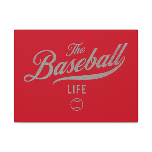 Wall Art Canvas_Red w Silver Gray