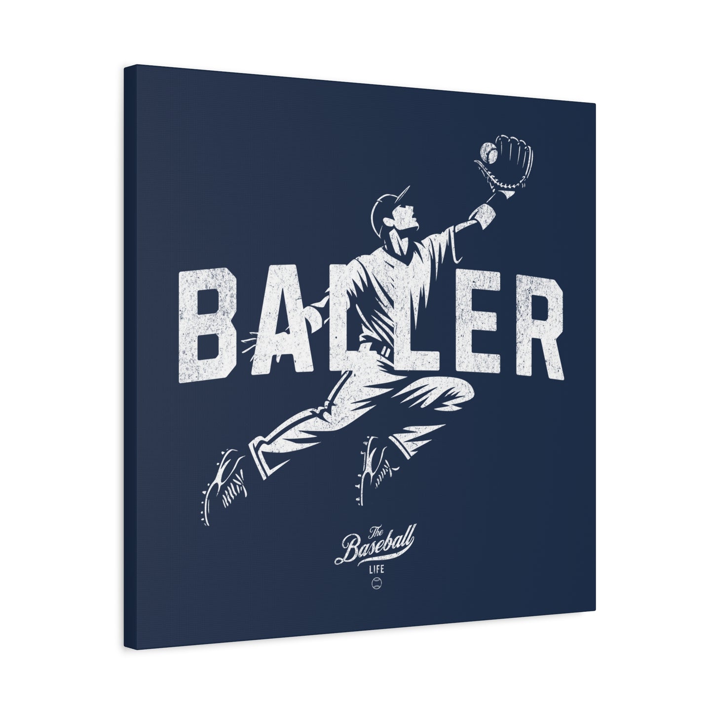 Baller Wall Art Canvas_Navy
