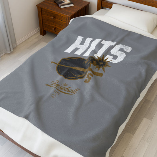 Velveteen Plush Blanket_Hits Bombs_Gray