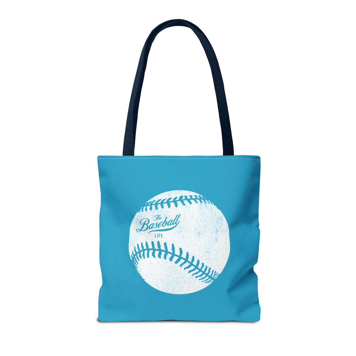 Weathered Baseball Tote Bag_Turquoise