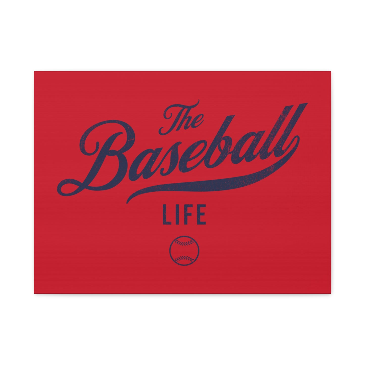 Wall Art Canvas_Red w Navy