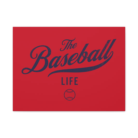 Wall Art Canvas_Red w Navy