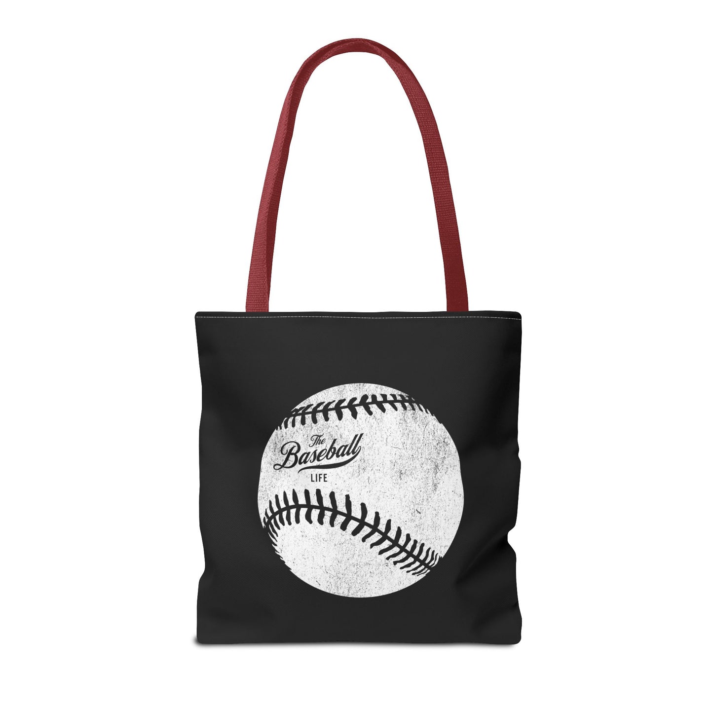 Weathered Baseball Tote Bag_Black