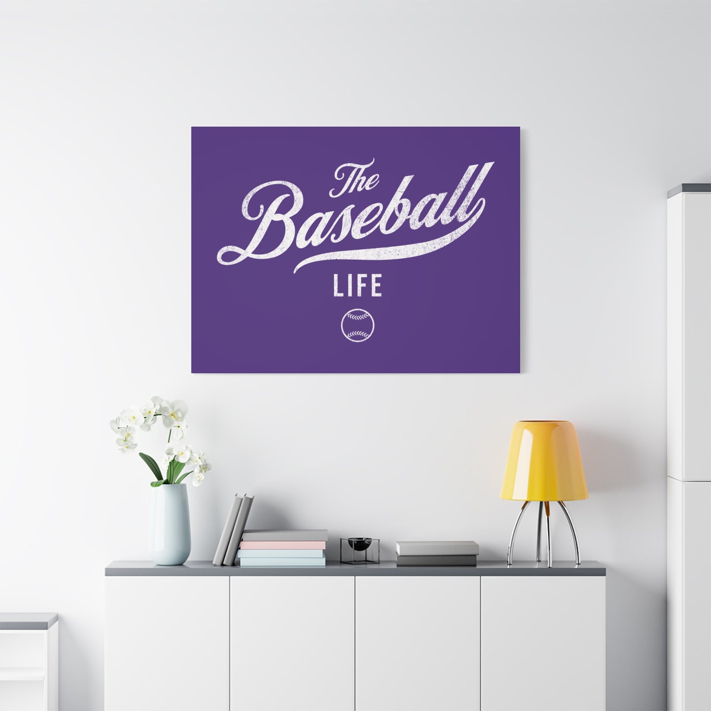 Wall Art Canvas_Purple w White