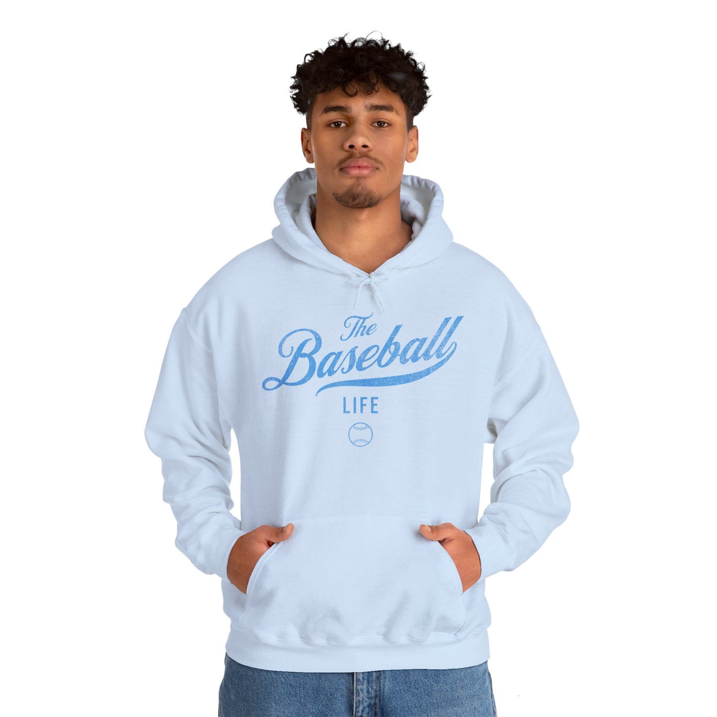 The Baseball Life Hoodie_Carolina Blue Print