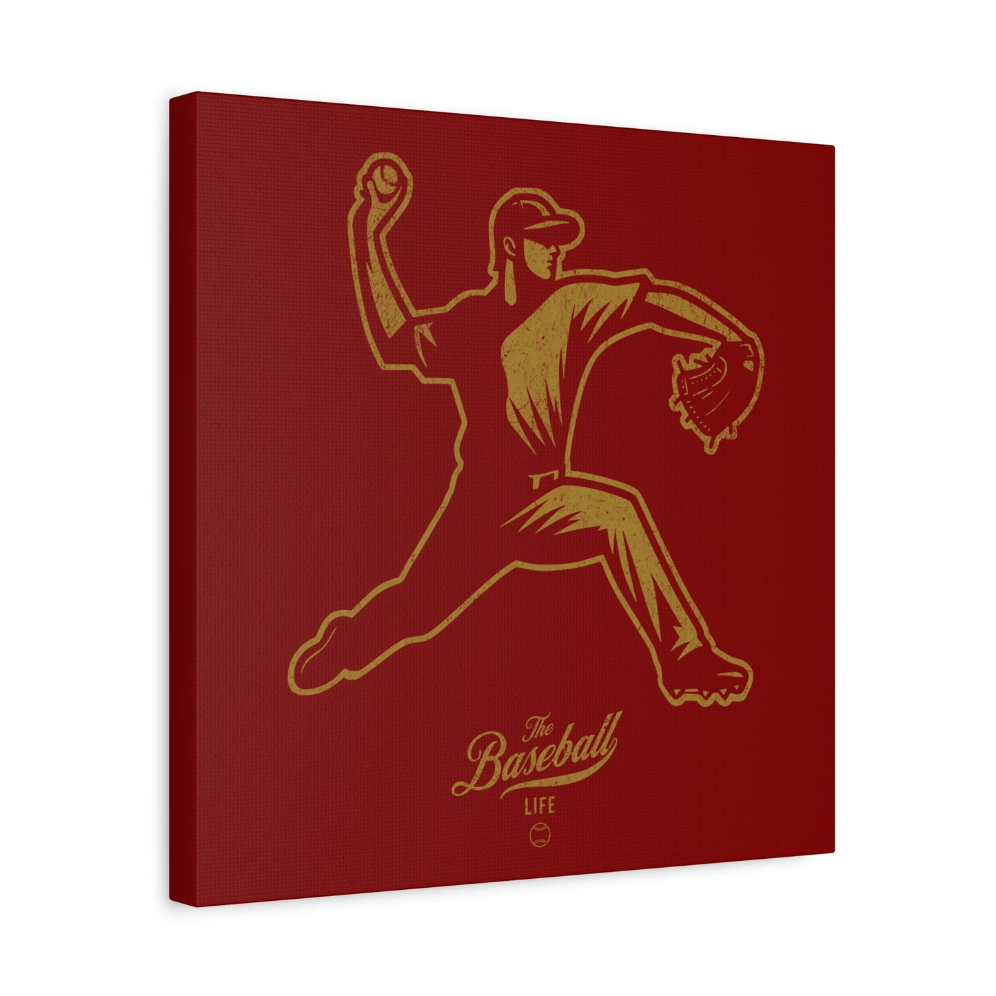 Pitcher Icon Wall Art Canvas_Cardinal Red