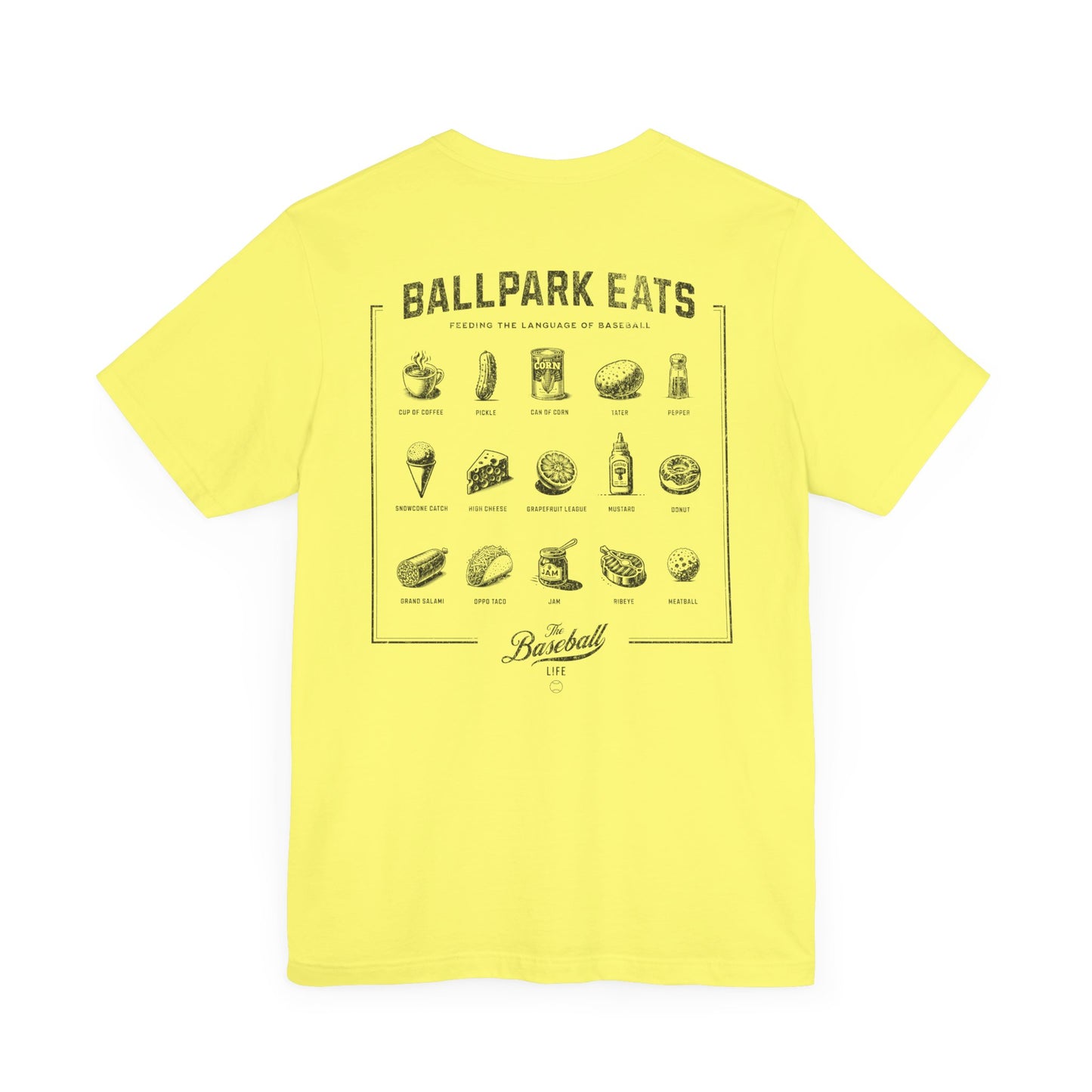 Ballpark Eats_Feeding the Language of Baseball T-Shirt