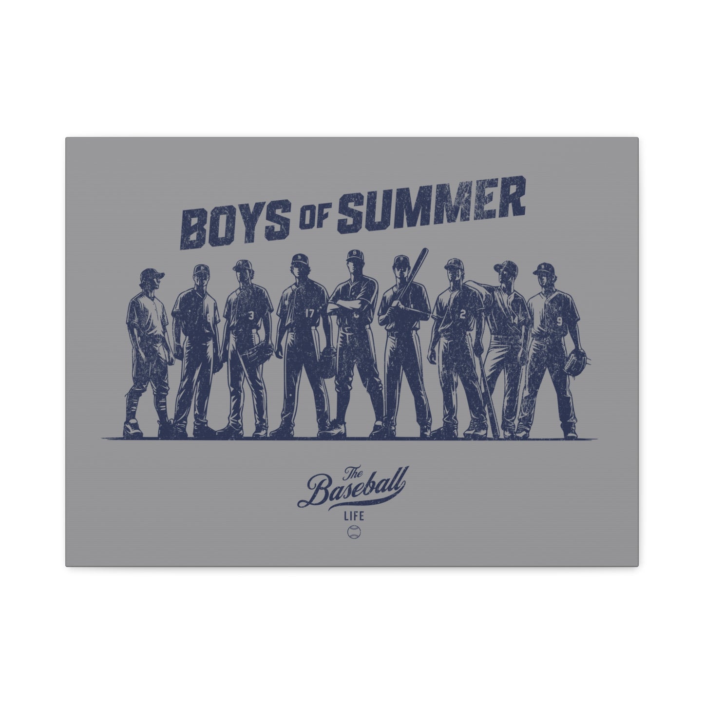 Boys of Summer Wall Art Canvas_Medium Gray