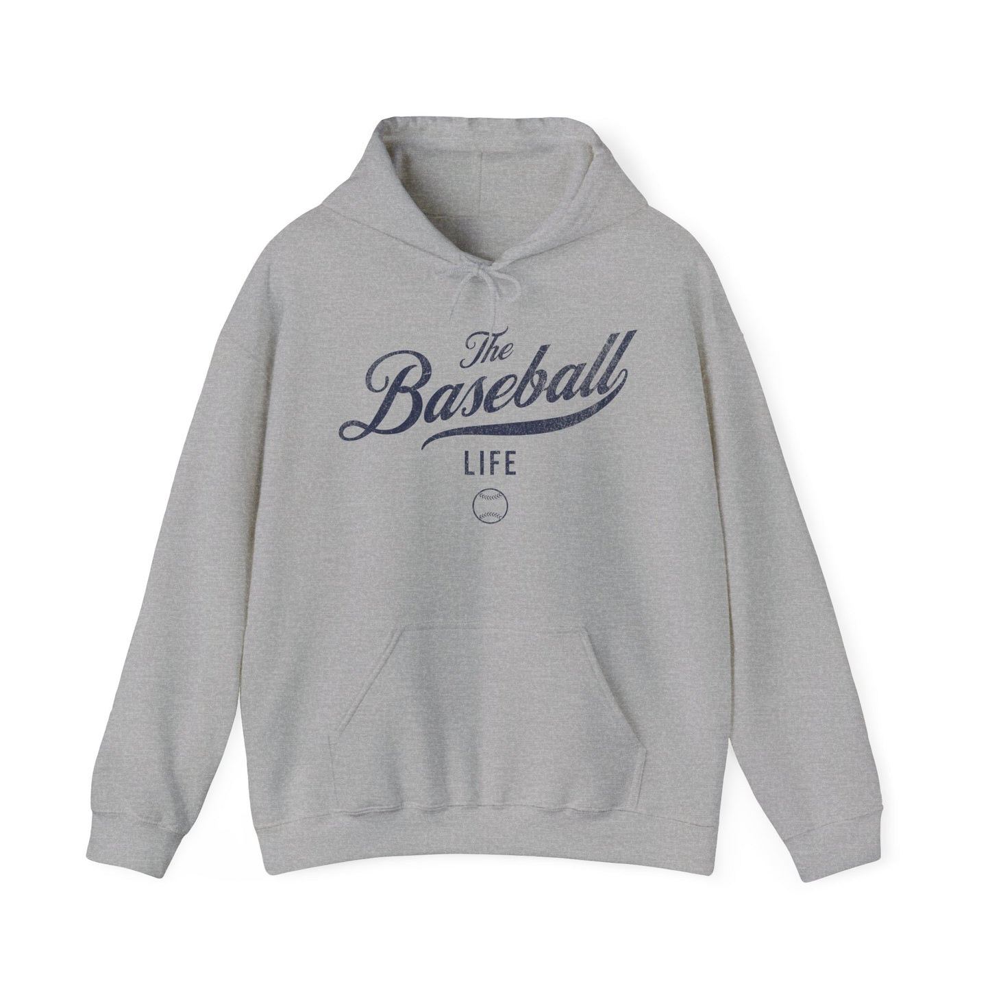 The Baseball Life Hoodie_Navy Print