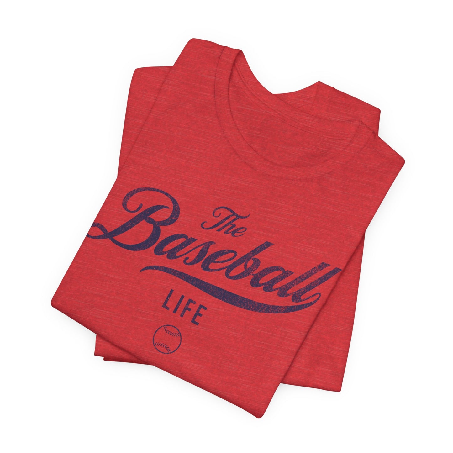 The Baseball Life Classic Script T-Shirt_Navy Print