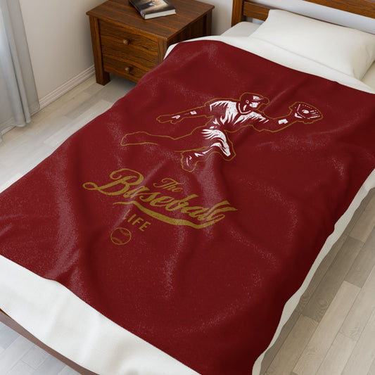 Velveteen Plush Blanket_Player Icon_Maroon