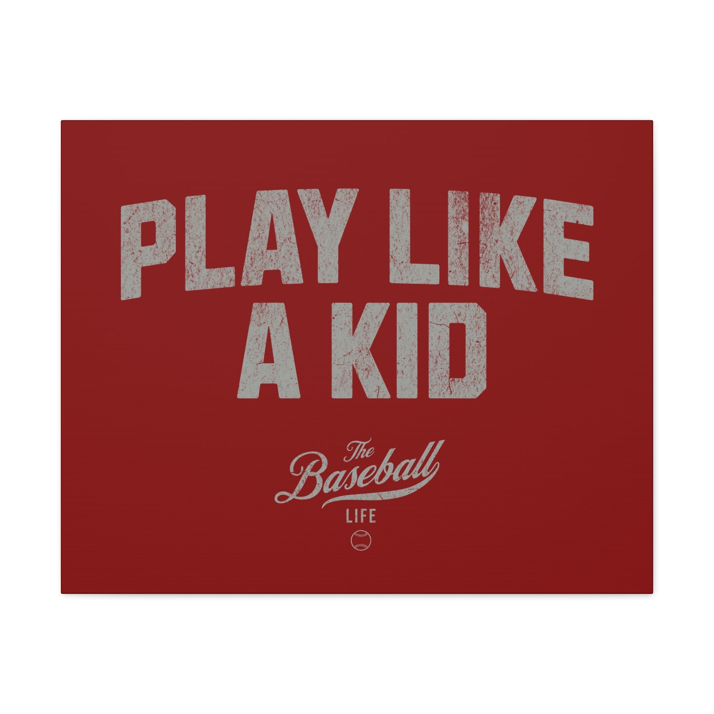 Play Like A Kid Wall Art Canvas_Cardinal Red