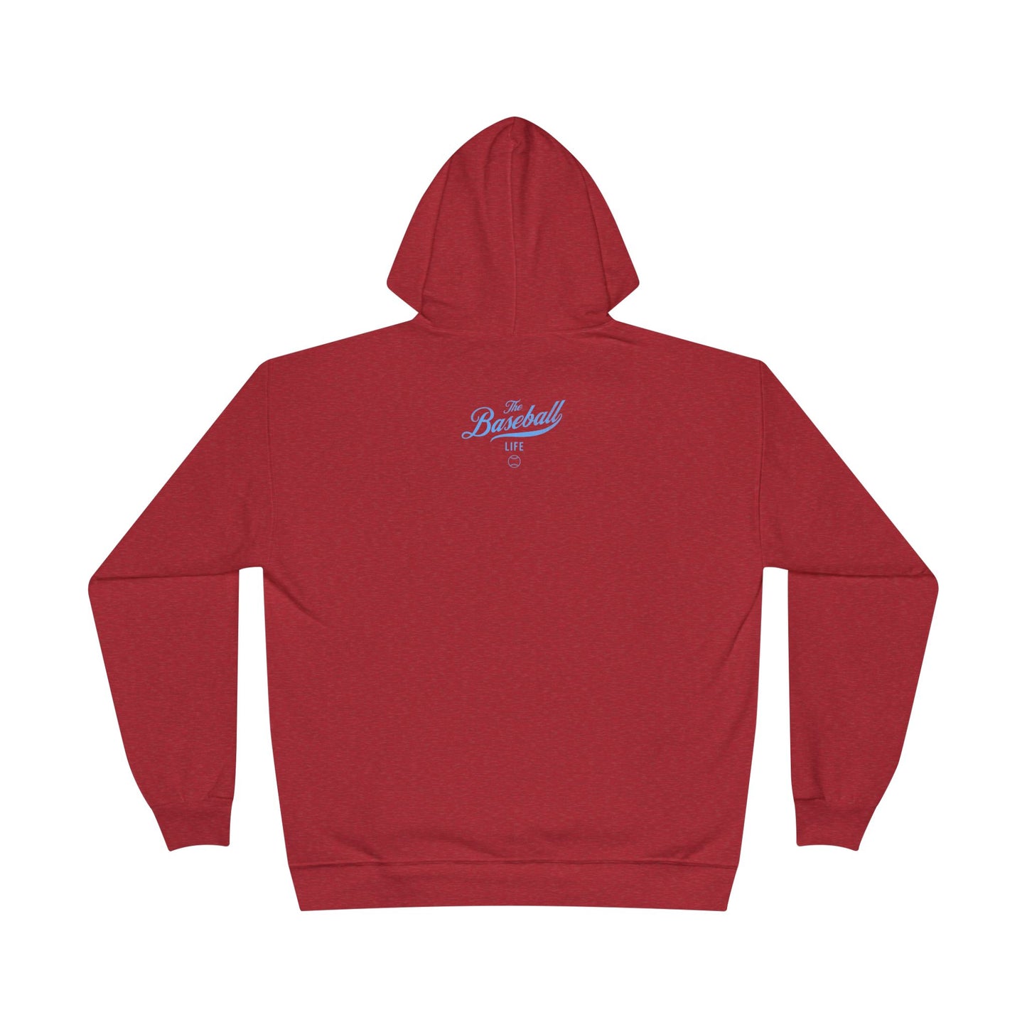 The Baseball Life Hoodie w/Grommets_Carolina Blue Print