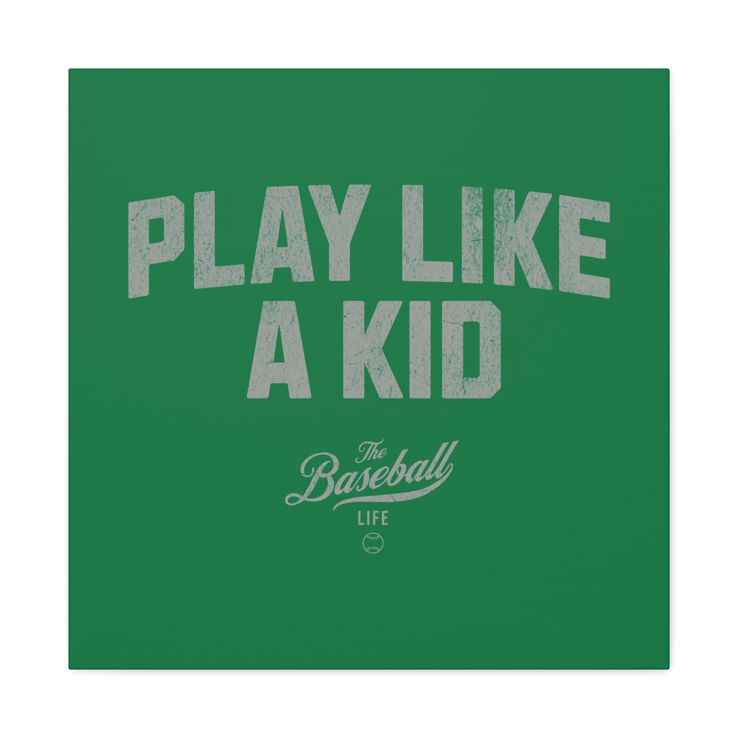 Play Like A Kid Wall Art Canvas_Green