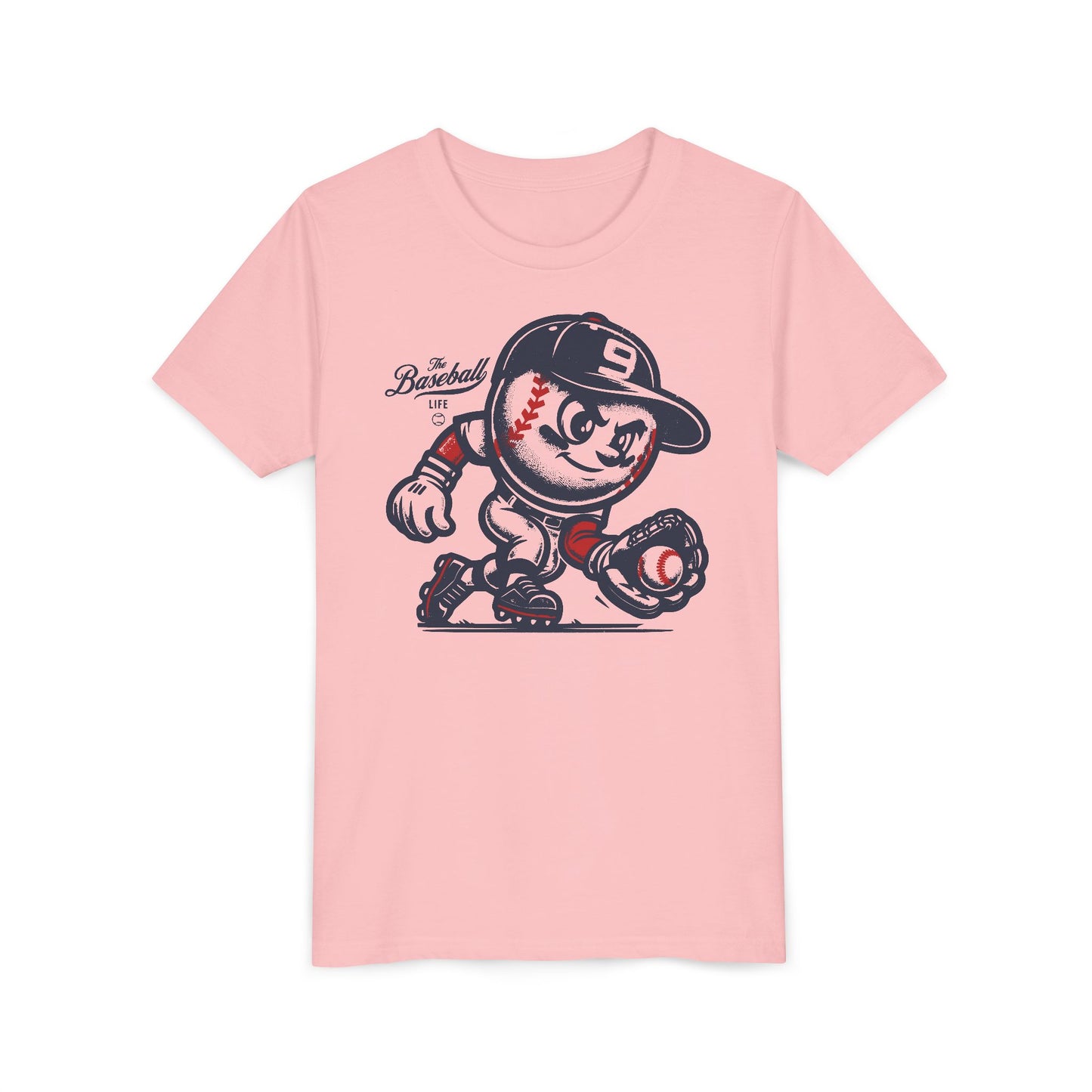 Youth Mr. Baseball Mascot Fielding T-Shirt