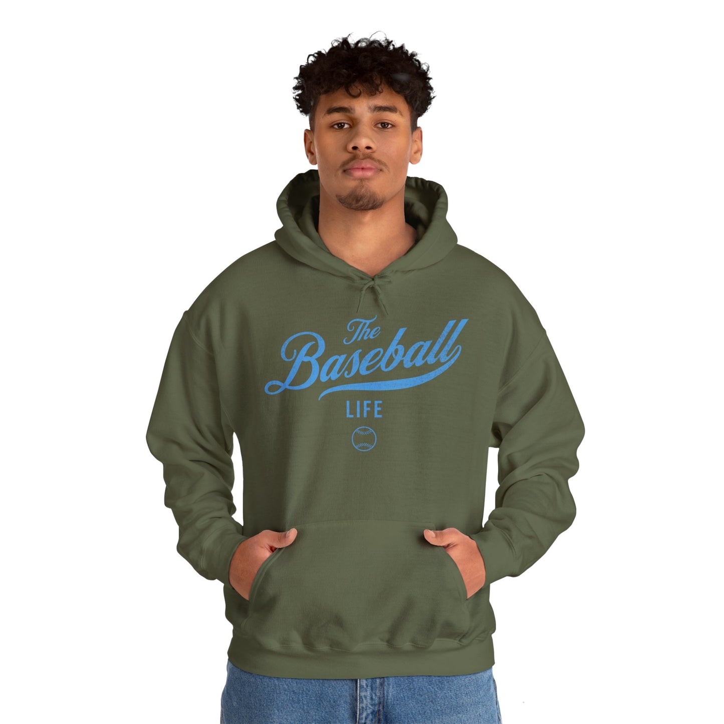 The Baseball Life Hoodie_Carolina Blue Print