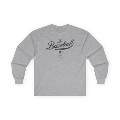The Baseball Life Long Sleeve T-Shirt_Black Print