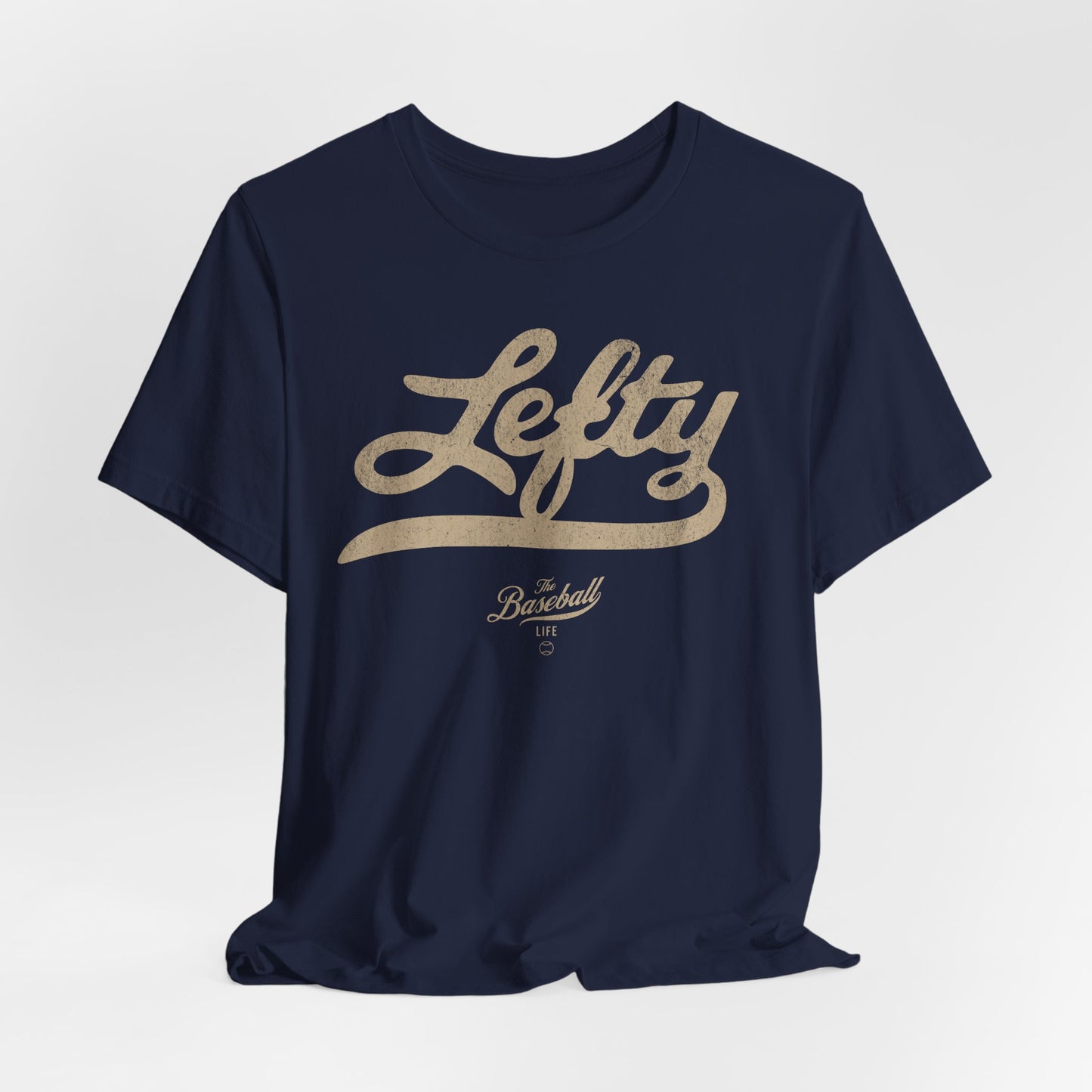 Lefty Baseball T-Shirt - Antique White Print