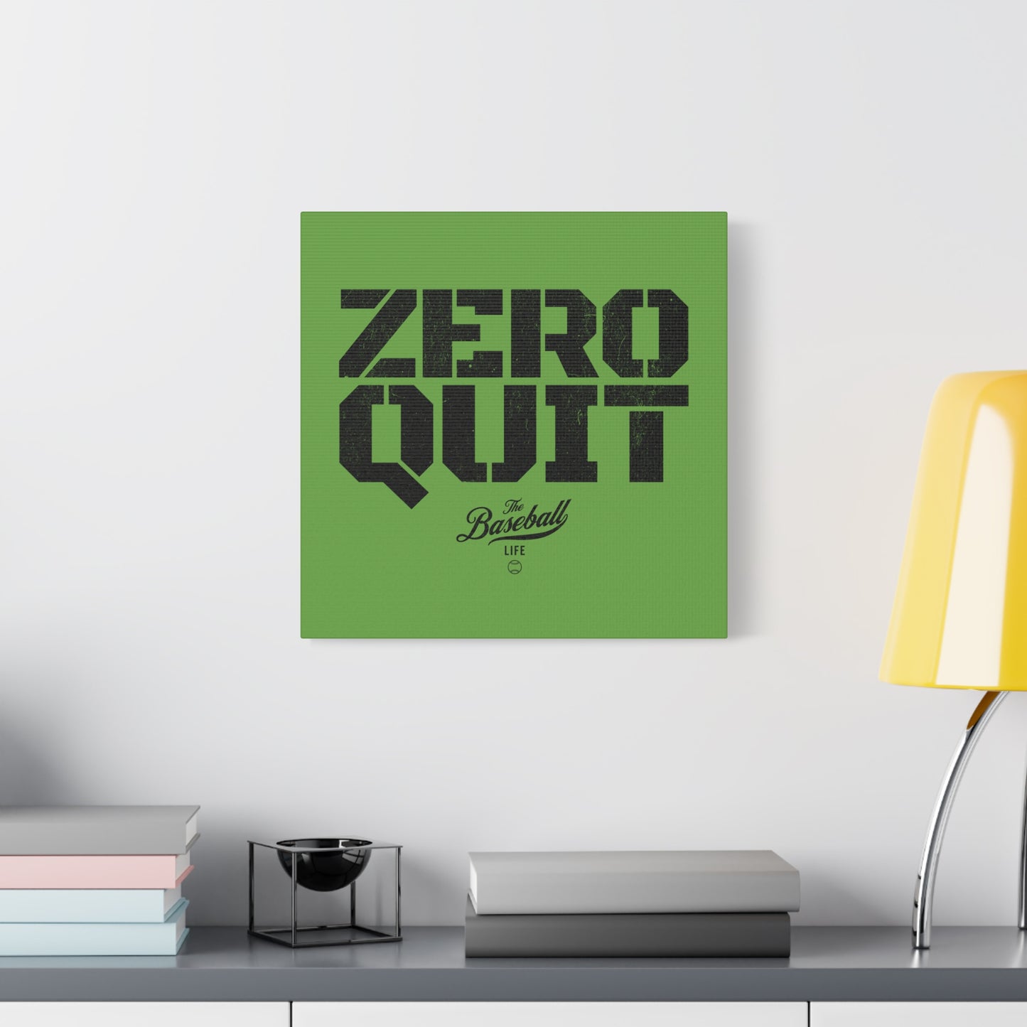 Zero Quit Wall Art Canvas_Grass Green
